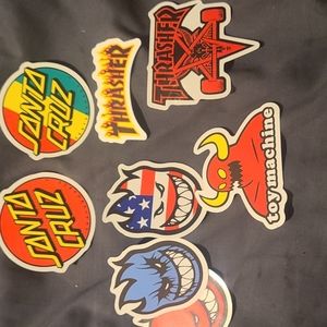 Skateboard sticker bundle